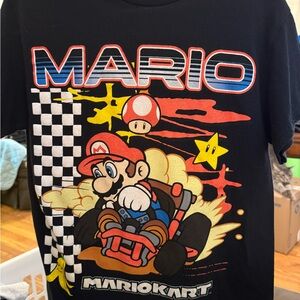Hybrid Apparel Mario Kart Tee - Black with Red and Yellow Accents